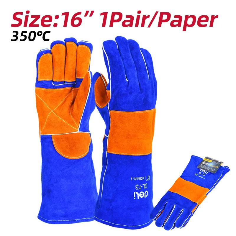Deli DL-T3 Сварочные перчатки 16" Желтые