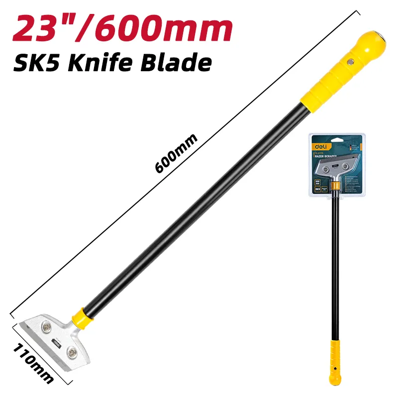 Deli EDL4726 Металлический скребок 600mm желтый