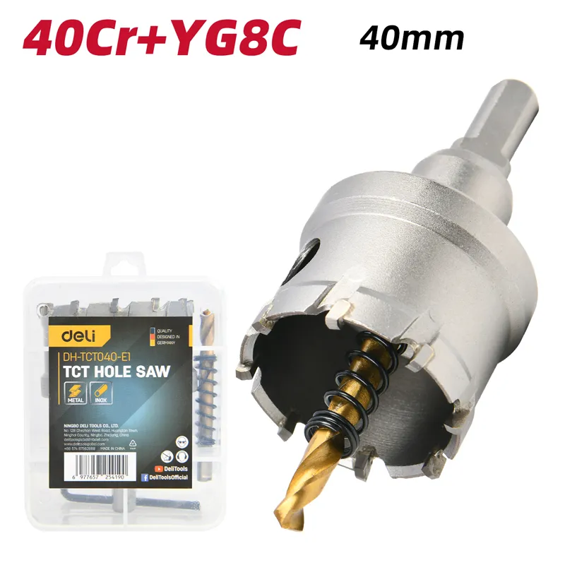 Deli EDH-TCT040-E1 Коронка TCT 40mm серебристая