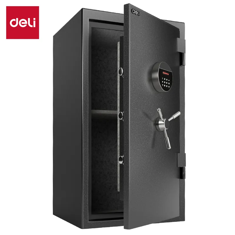 Deli T602 Огнестойкий сейф Дверь/ящик толщина:32/2mm;Размер(см):80*45*40; Серый