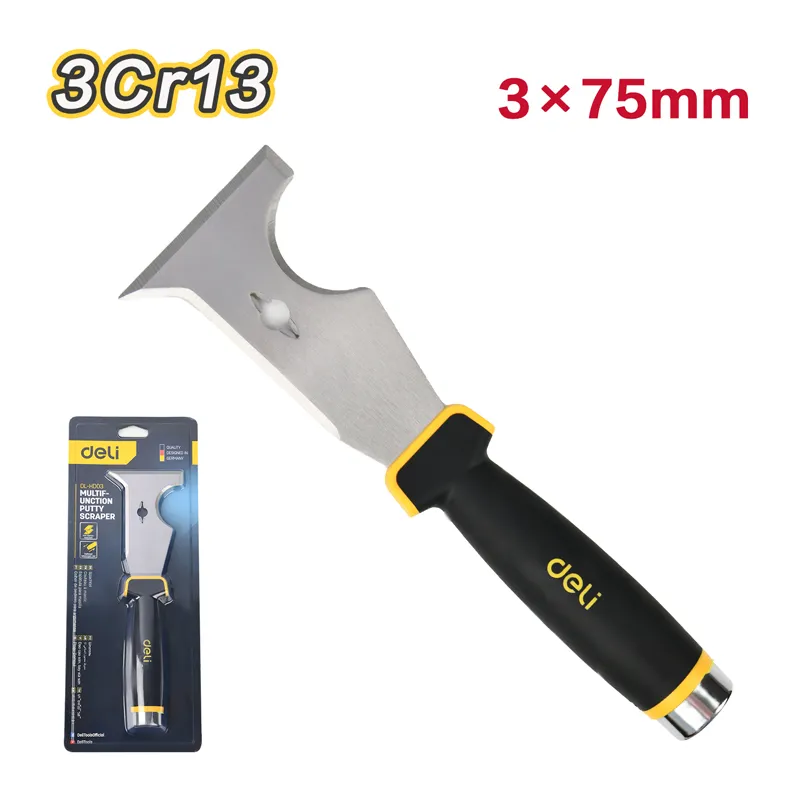 Deli EDL-HD03 Многофункциональный шпатель для шпатлевки 3×75мм желтый