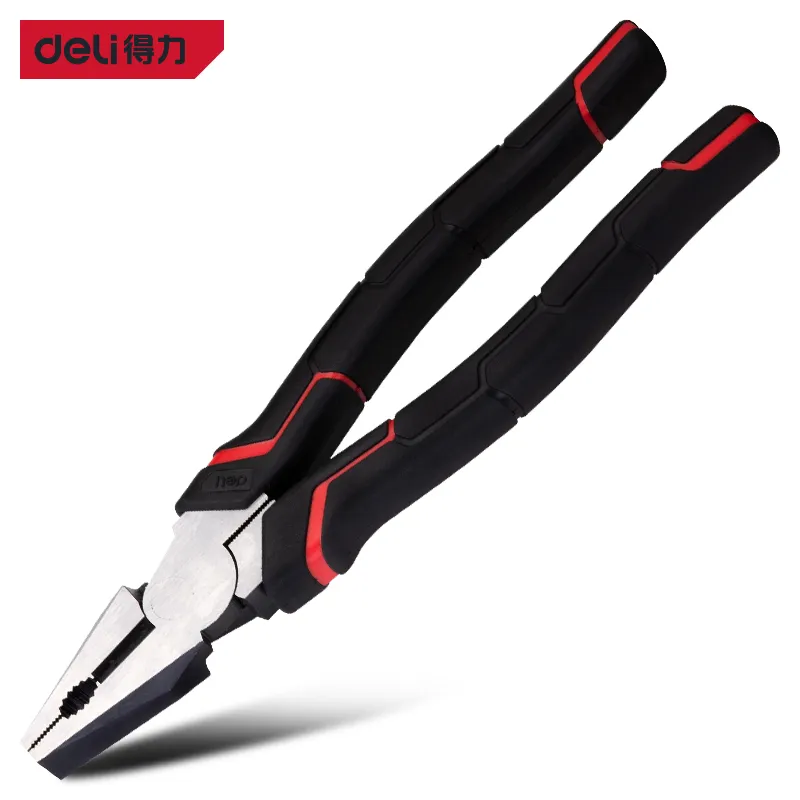 Deli DL100108 Комбинированные плоскогубцы 8" красные