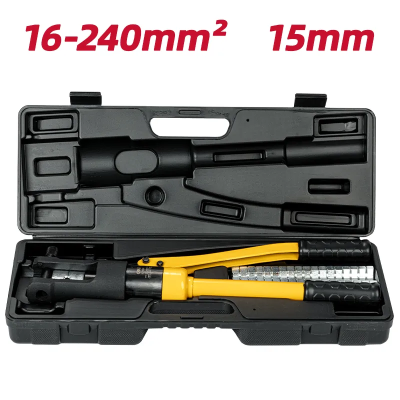 Deli EDL-YQ240 Гидравлический обжимной инструмент 10-120mm 16-240mm Желтый