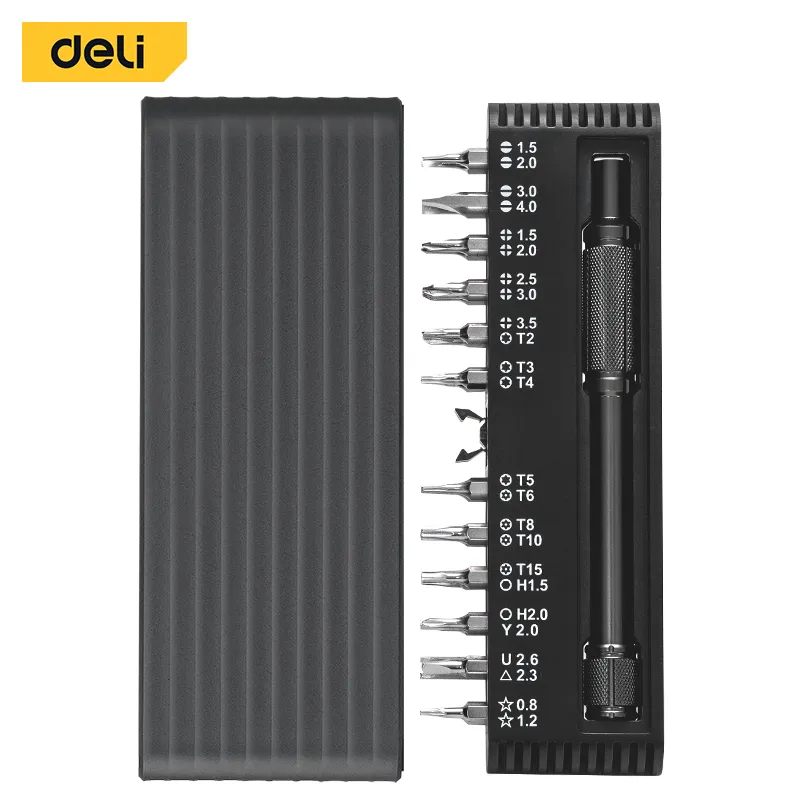 Deli DL240025B Набор прецизионных отверток 25шт/комплект Черный