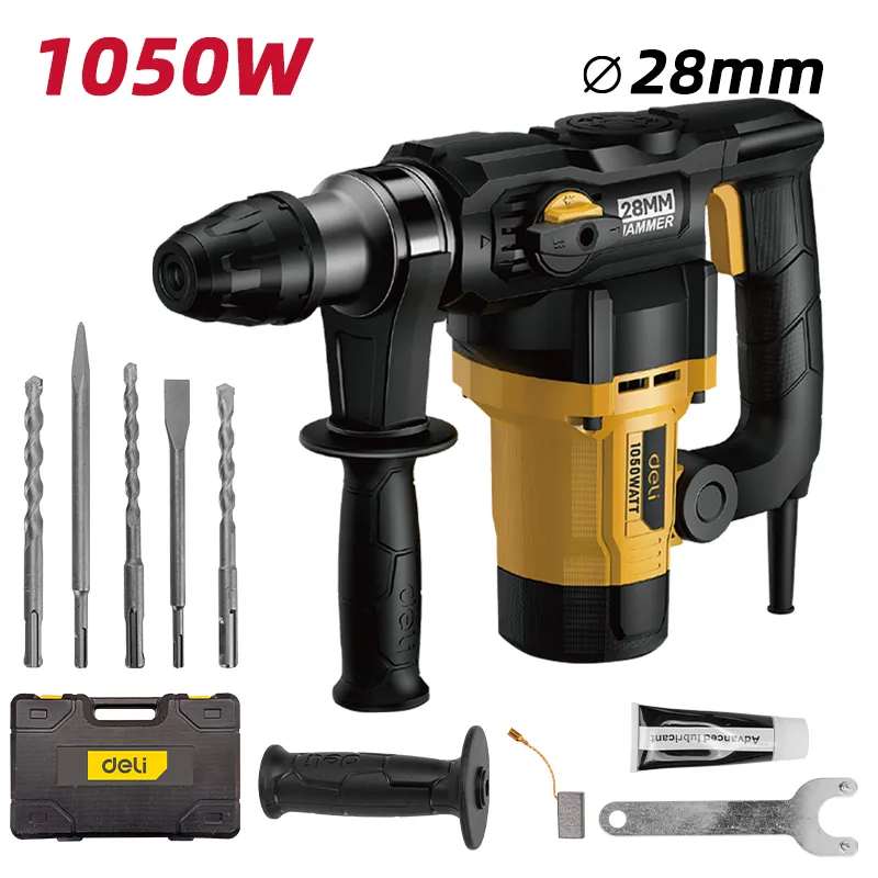 Deli EDL-DC28-E1 Ударная дрель 1050W 28mm BS Yellow