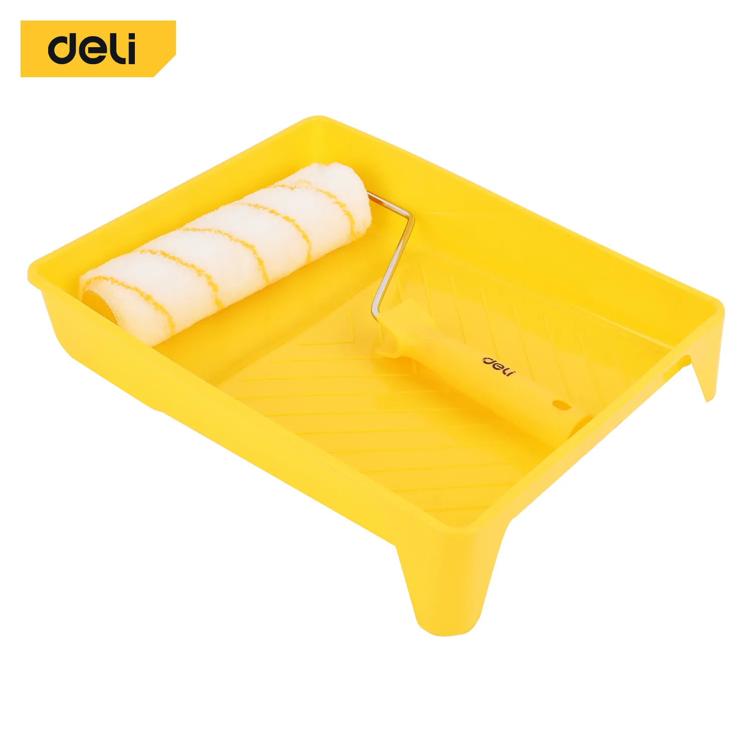 Deli EDL509703 Набор цилиндрических щеток 3 в 1 Желтый