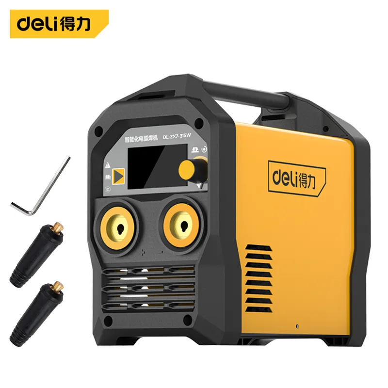 Deli DL-ZX7-315W Инверторный сварочный аппарат MMA двойного напряжения, 20-180A/20-180A желтый