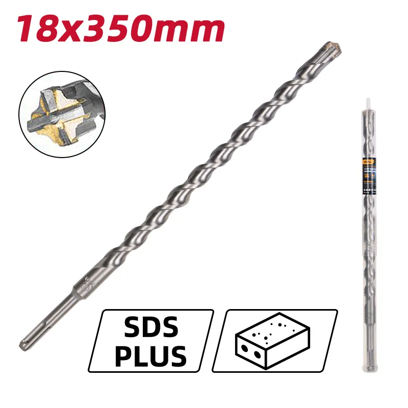 Deli EDH-YCZ35018-E1 X-Tip SDS Plus Ударная дрель 18x350mm серебристая