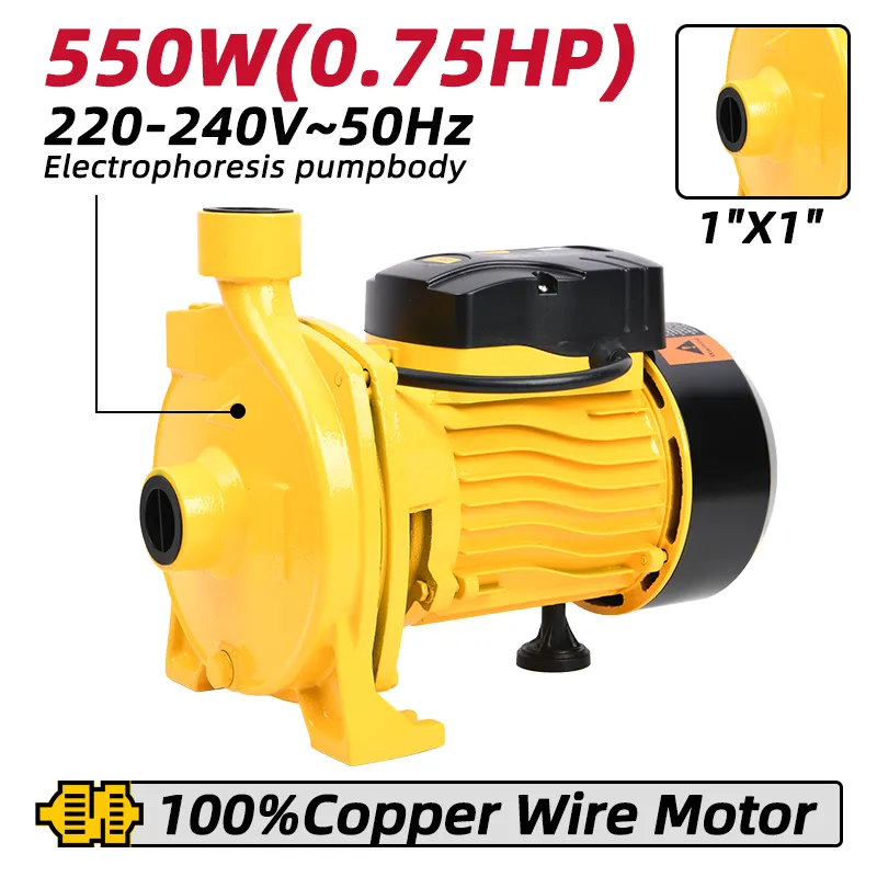 Deli EDL-CPM146-E1 Центробежный насос 550W жёлтый