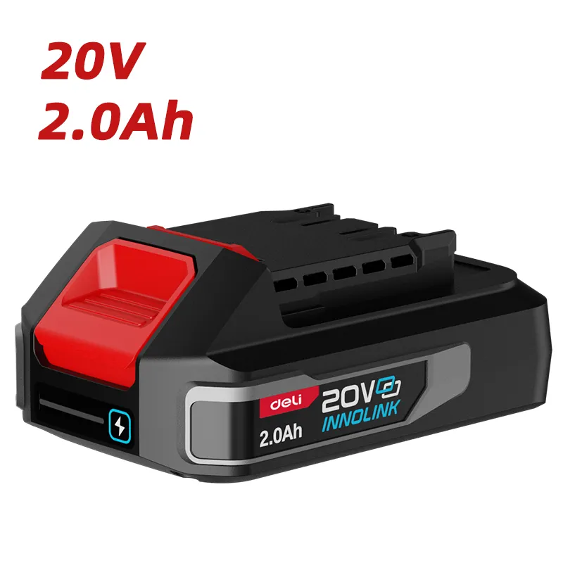 Deli EDE-DC20A2 Литий-ионная батарея 20V 2Ah*1 Red