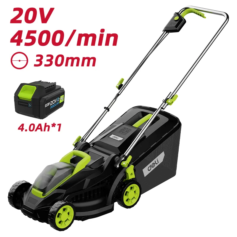 Deli DG500-1 Аккумуляторная газонокосилка 20V 330mm зеленая