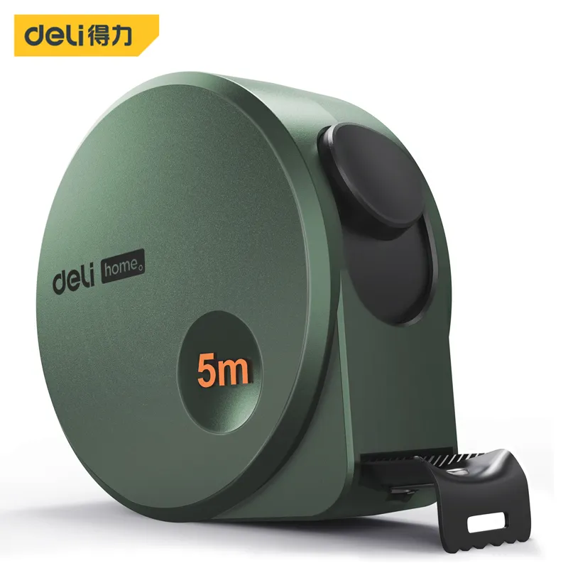 Deli HT8519L Стальная рулетка 5м×19мм зеленая