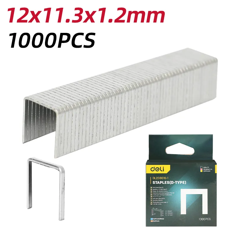 Deli EDL238016-1 Скоба(Тип 53) 12x11.3x1.2mm серебристая