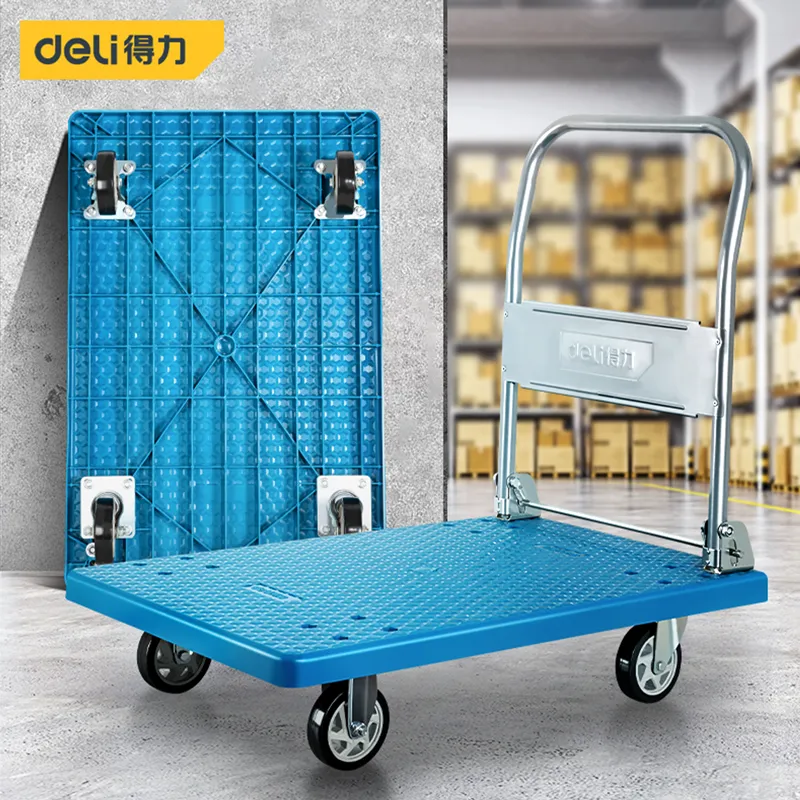 Deli DL6112 Тележка платформенная 60смx90см (300кг) Синяя