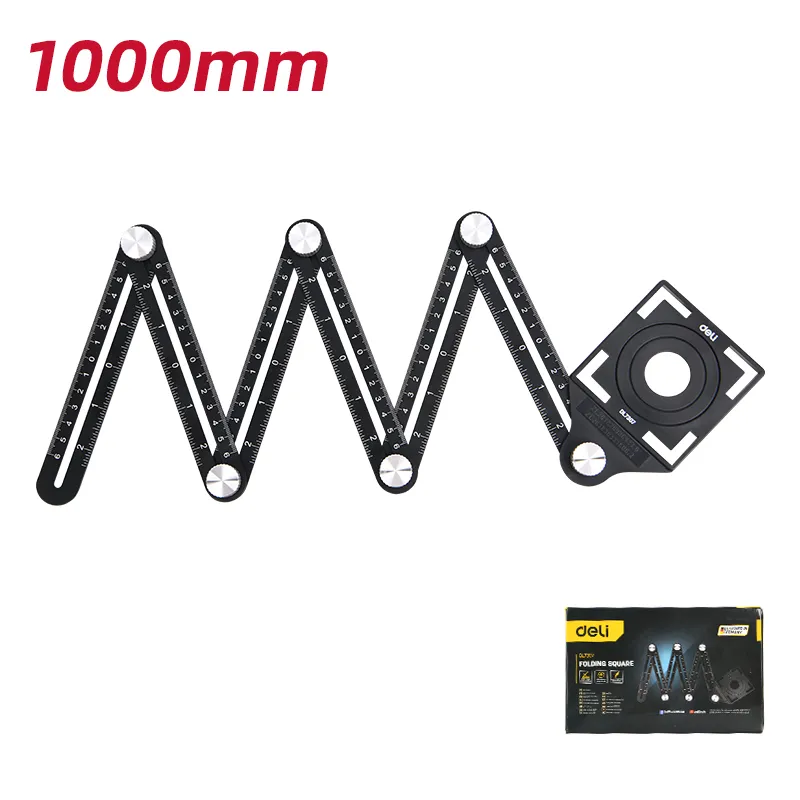 Deli EDL7307 Складной угольник 6*120mm черный