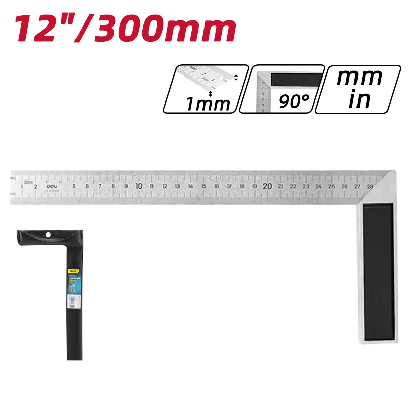 Deli EDL302300 Стальной угольник 300(мм) Серебристый