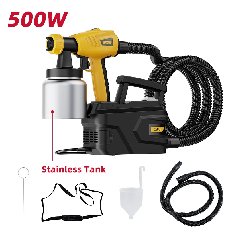 Deli EDC091-1 Краскопult 500W Φ1.8/2.6mm Желтый