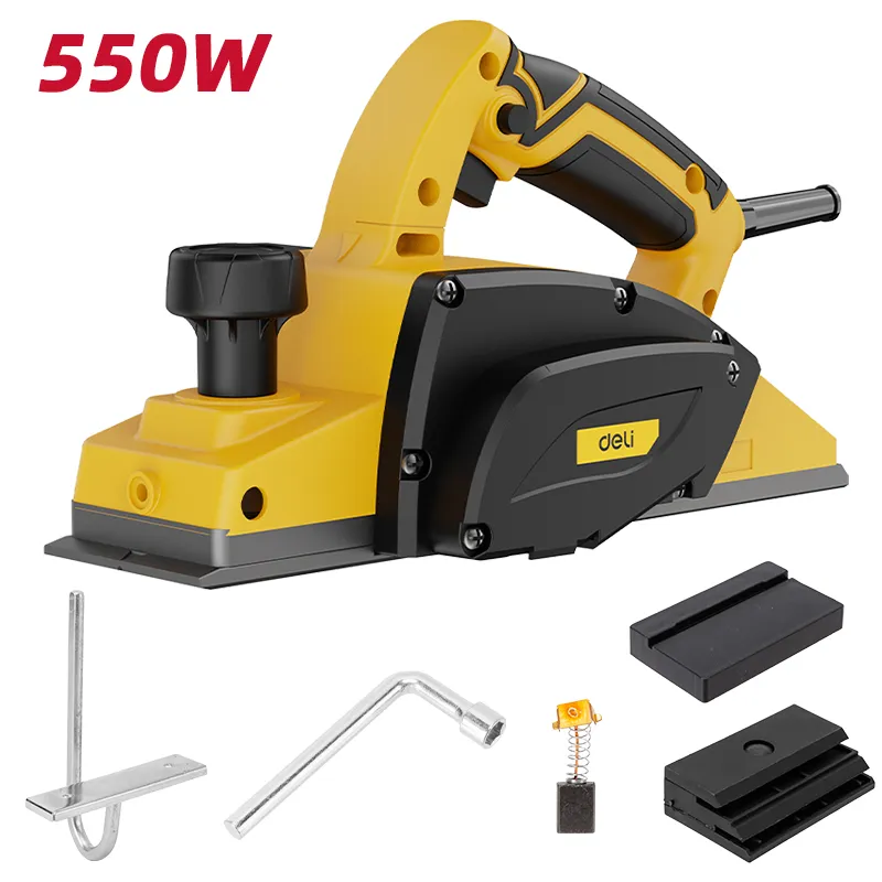 Deli EDC591 Электрорубанок 550W 82mm 1mm Жёлтый