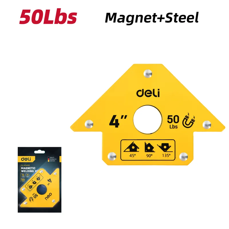 Deli EDL-HDW50 Магнитный сварочный держатель 50Lbs Yellow