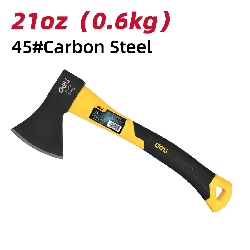 Deli EDL5708 Топор с стекловолоконной ручкой 600g Yellow