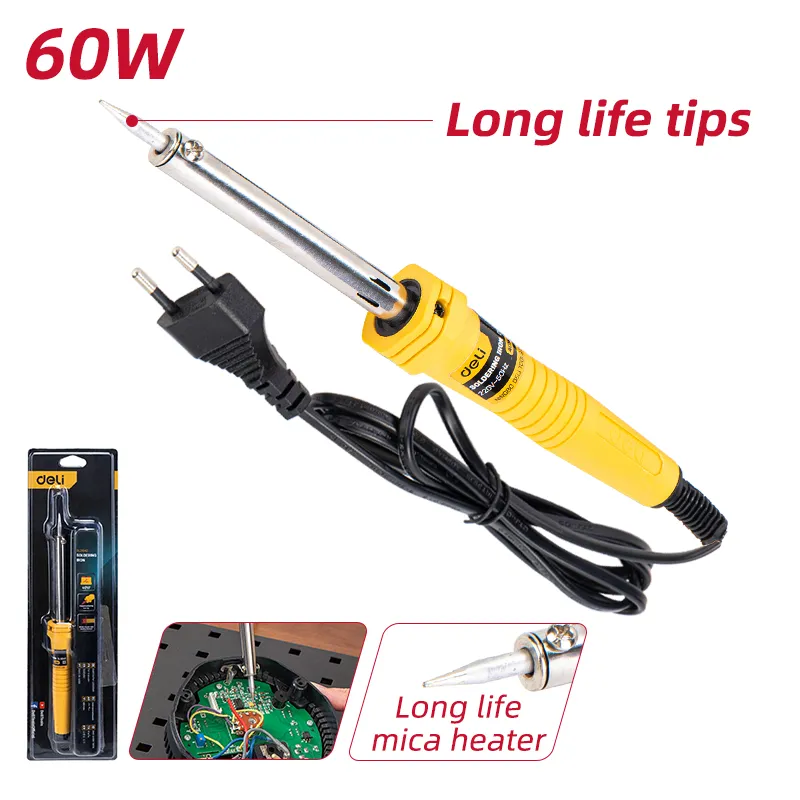 Deli EDL8860 Паяльник 60W Номинальная мощность: 60(W) Желтый