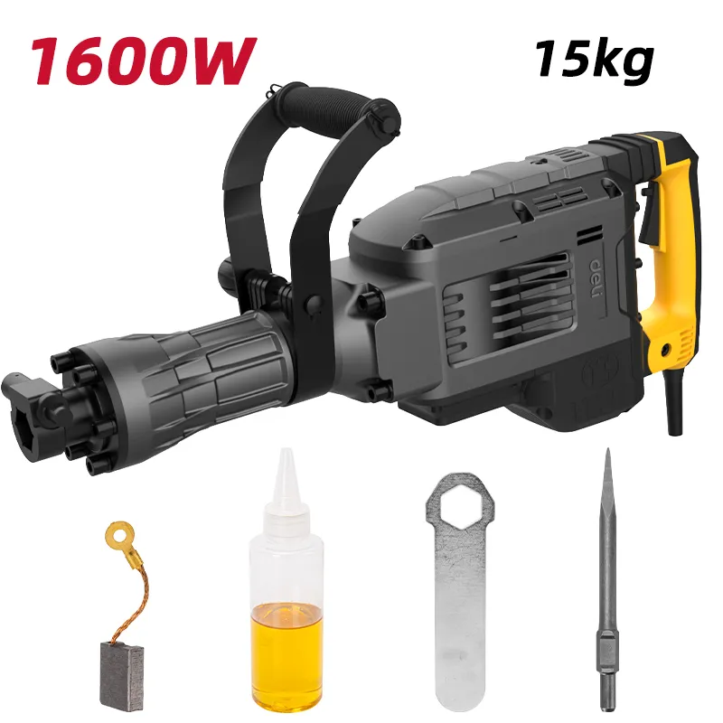 Deli EDC390 Отбойный молоток 1600W 65J Желтый