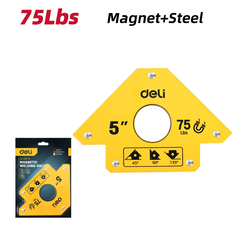 Deli EDL-HDW75 Магнитный держатель для сварки 75Lbs Yellow
