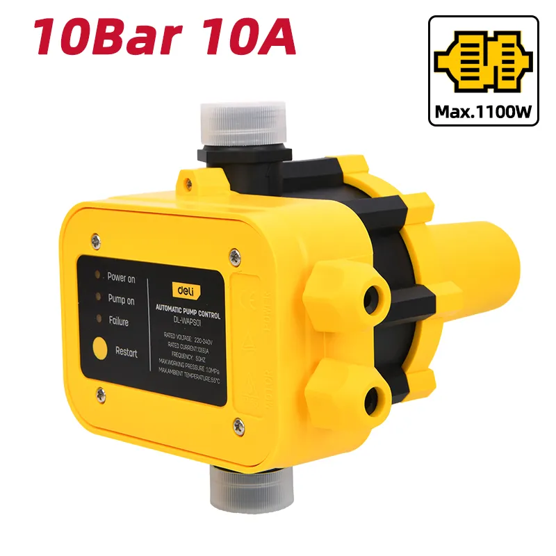 Deli DL-WAPS01 Автоматический контроллер насоса 10A Yellow