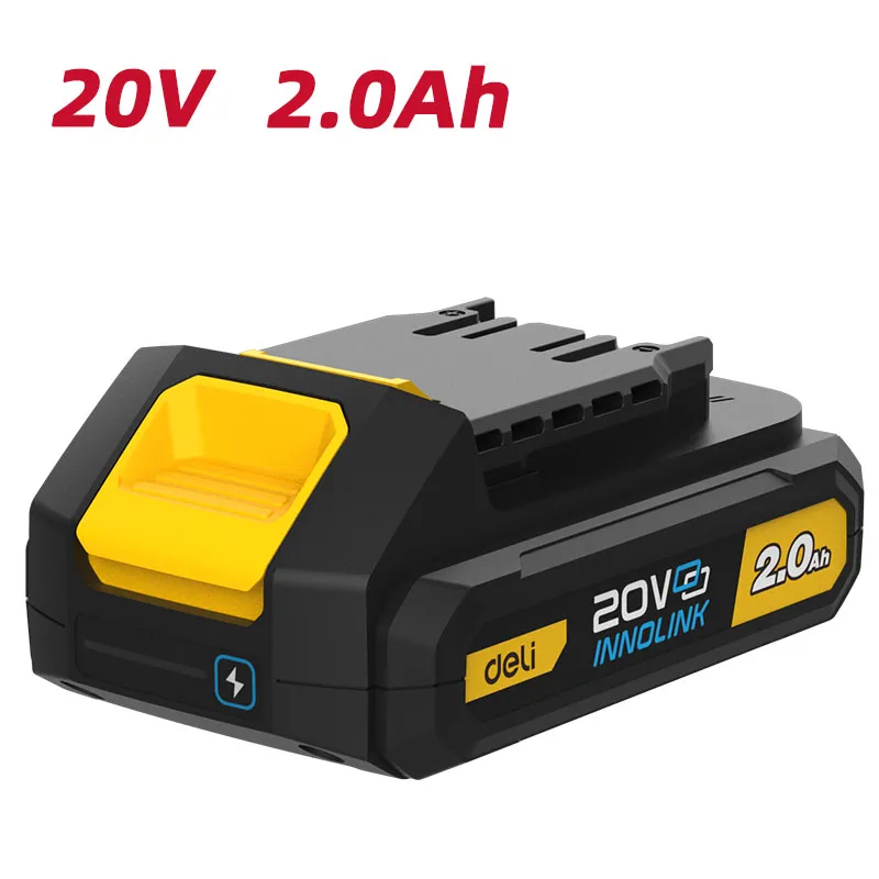 Deli EDL-DC20A2 Литий-ионная батарея 20V 2Ah*1 Yellow