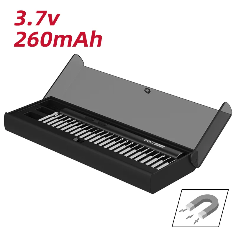 Deli DY-DP04-1B1 Набор электрических прецизионных отверток 3.7V 3N.m Серый